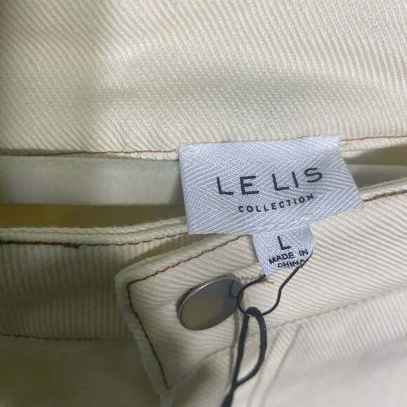 Le Lis White Studded Denim Shorts - Picture 8 of 8